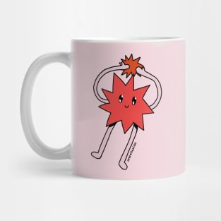 Silly Little Guy | Red Sticker Version Mug